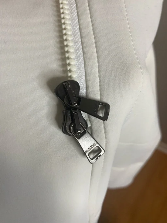 Marc Cain Ivory Swing Trench Coat #5 - Picture 9 of 13